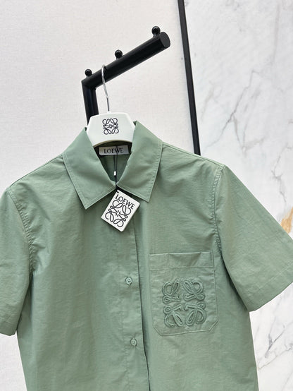 Loe 25ss embroidered shirt