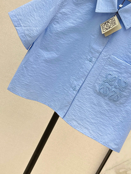 Loe 25ss embroidered shirt