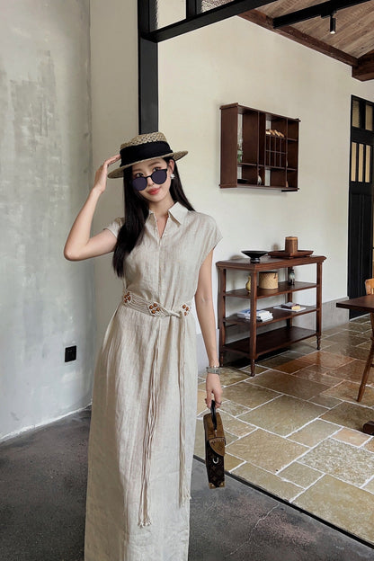 Loro 25ss linen dress