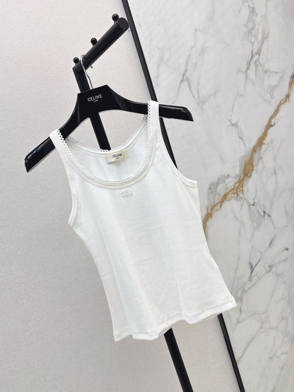 Celi 25ss embroidered vest