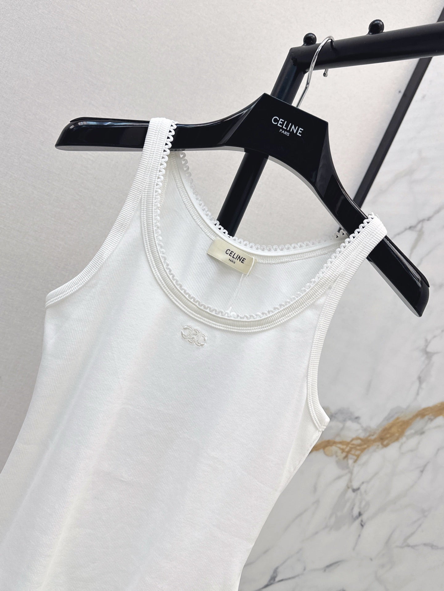 Celi 25ss embroidered vest