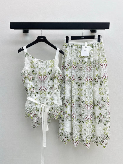 CD 25ss lace embroidered camisole
