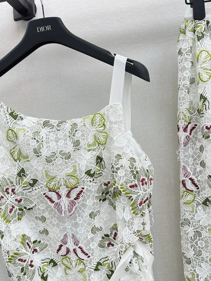 CD 25ss lace embroidered camisole