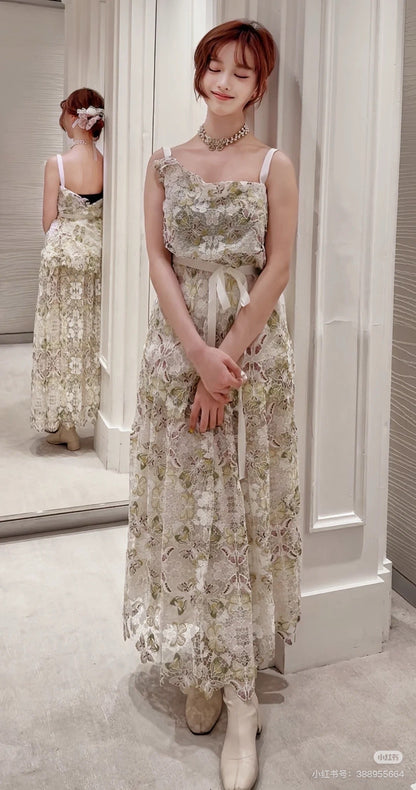 CD 25ss lace embroidered camisole
