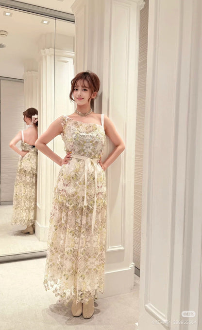 CD 25ss lace embroidered camisole