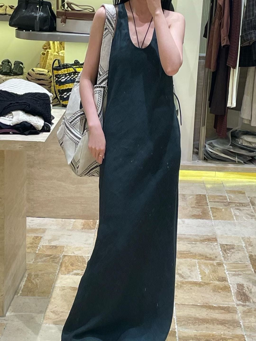 Loro 25ss linen dress