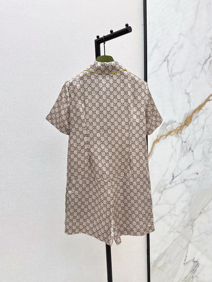 Guc 25ss print jumpsuit