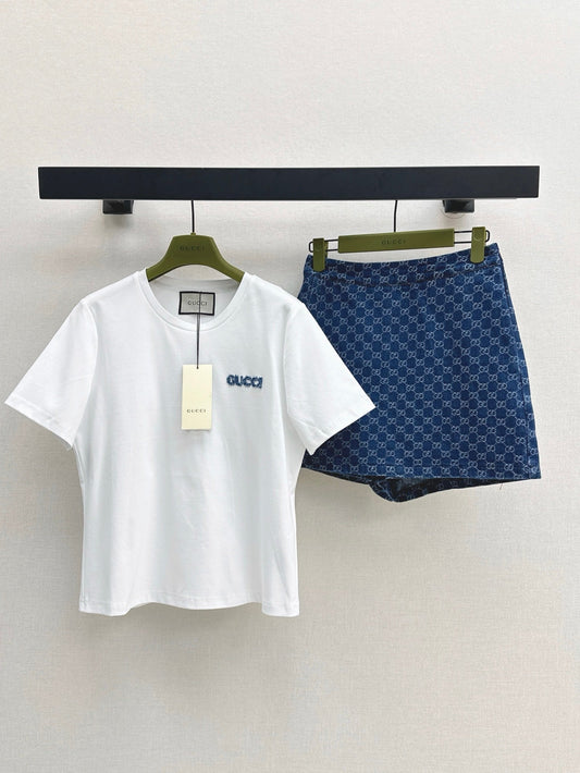 Gu 25ss tee short set
