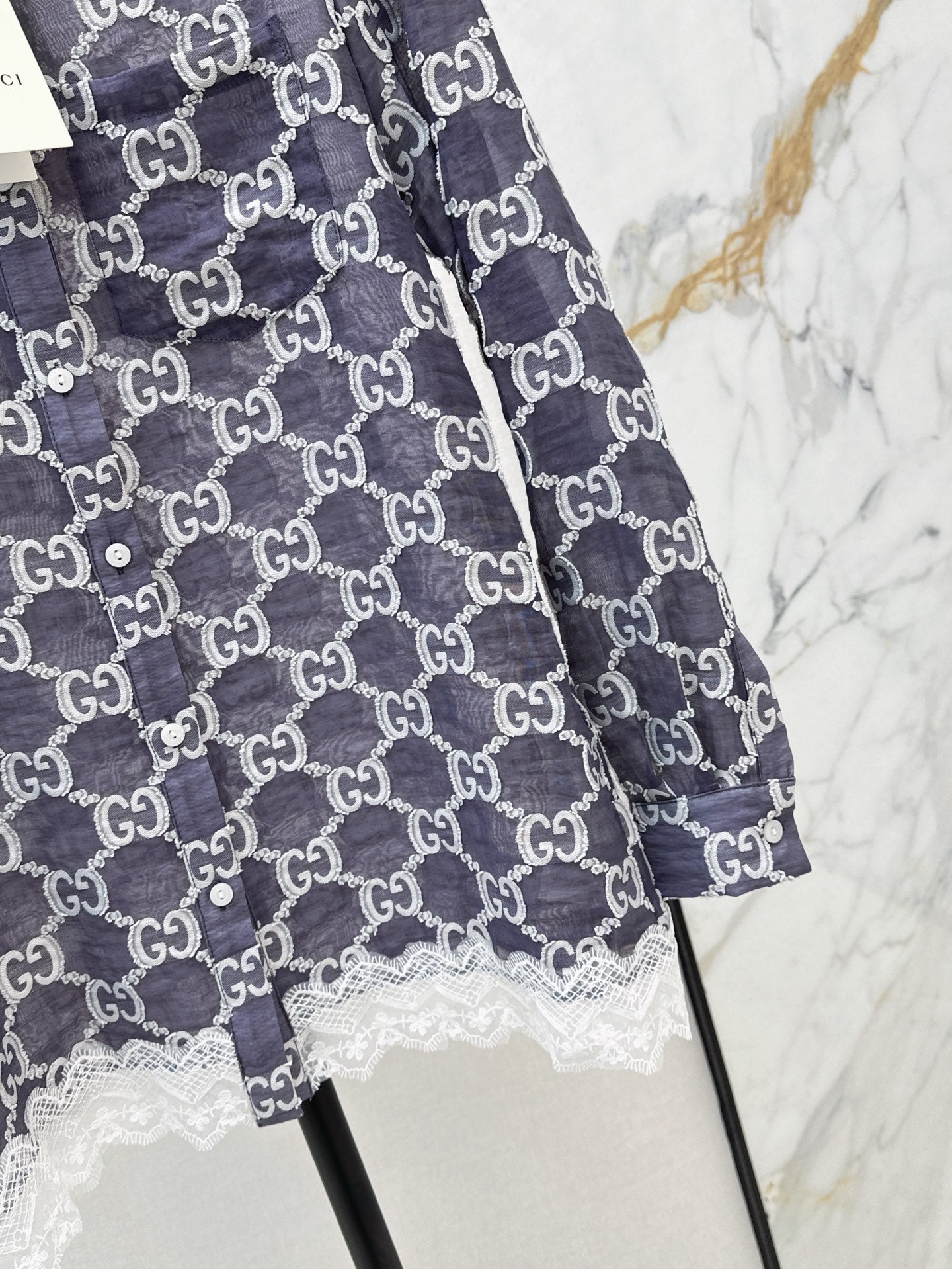 Gu 25ss jacquard shirt