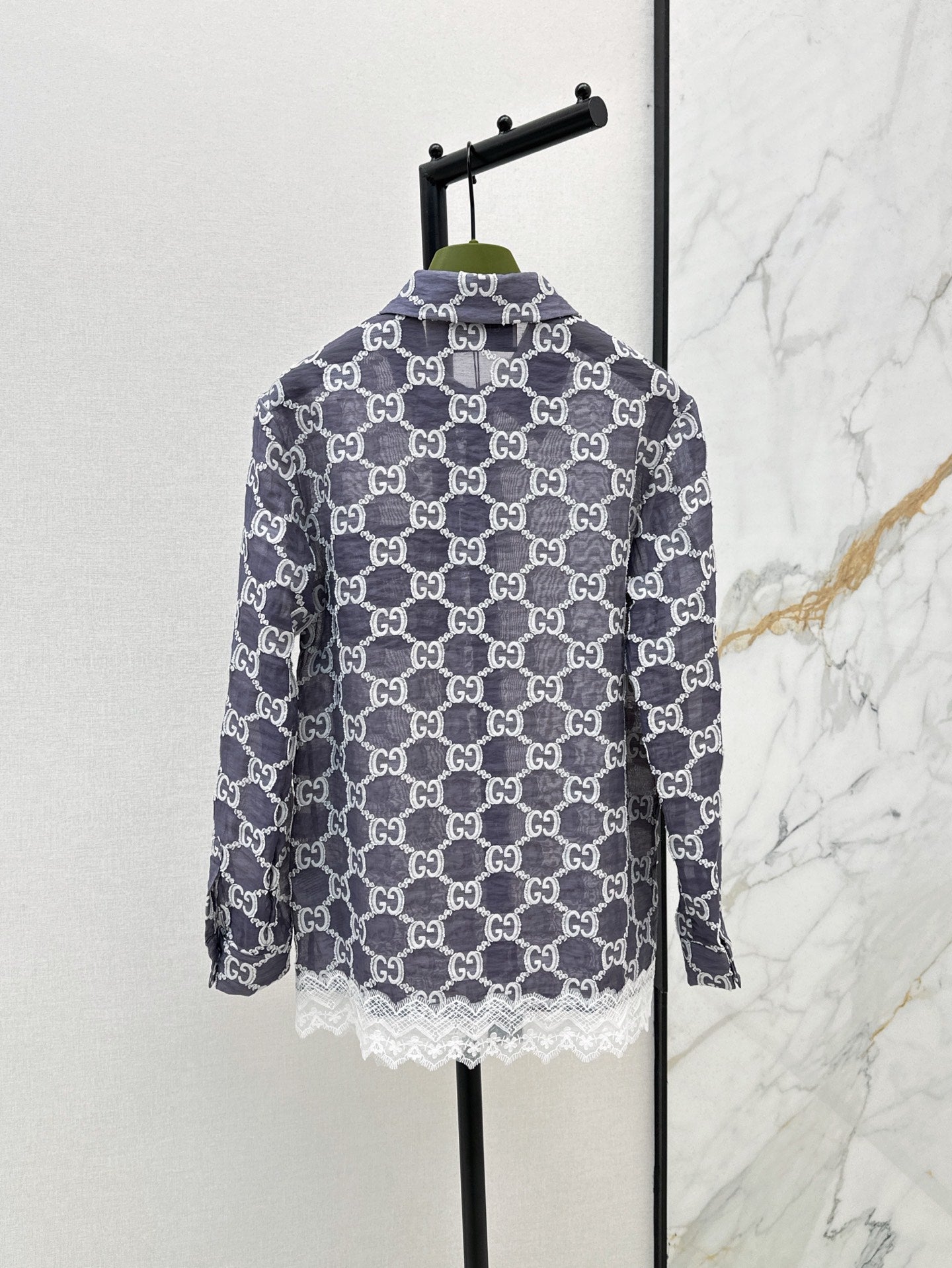 Gu 25ss jacquard shirt