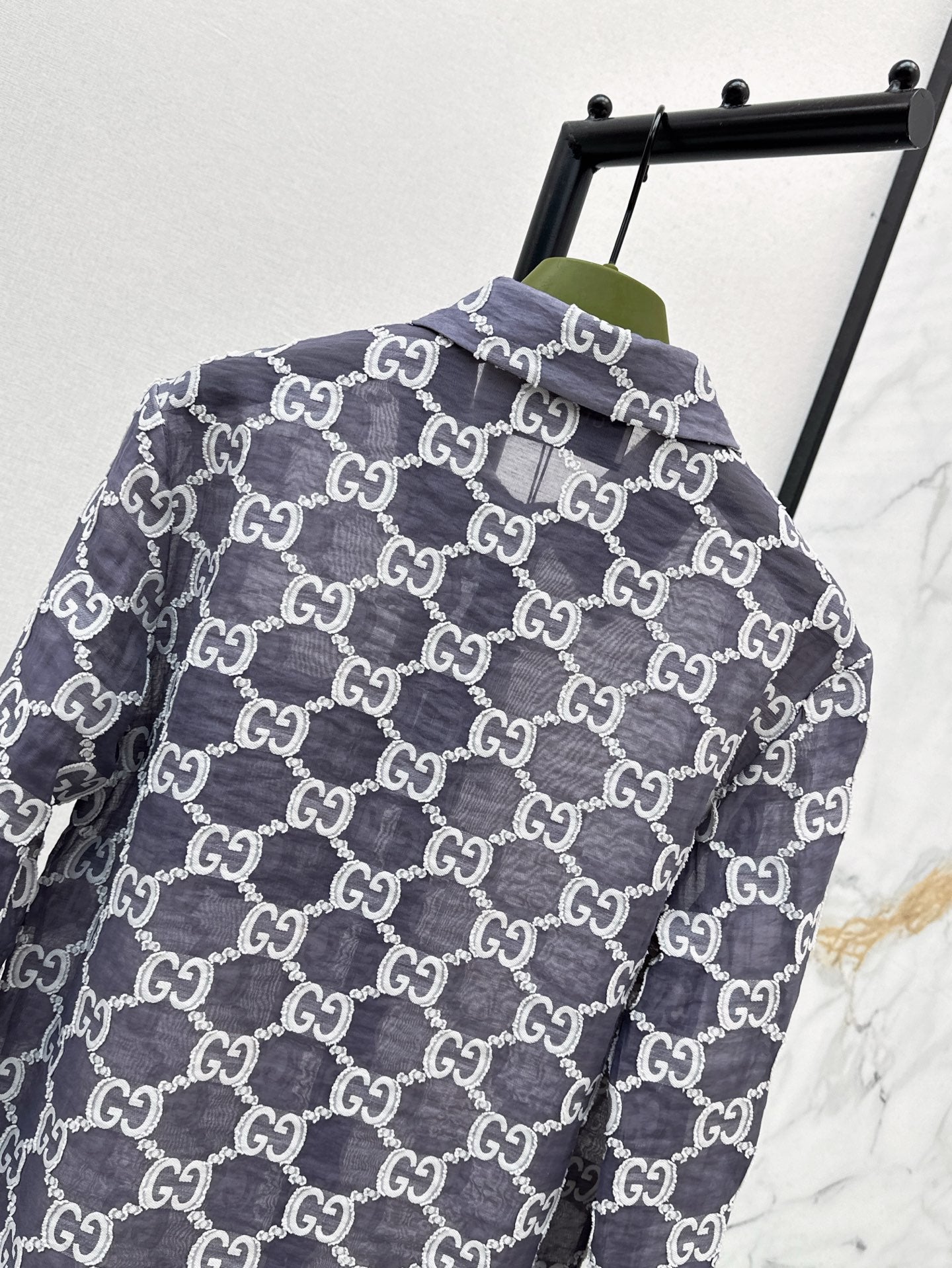 Gu 25ss jacquard shirt