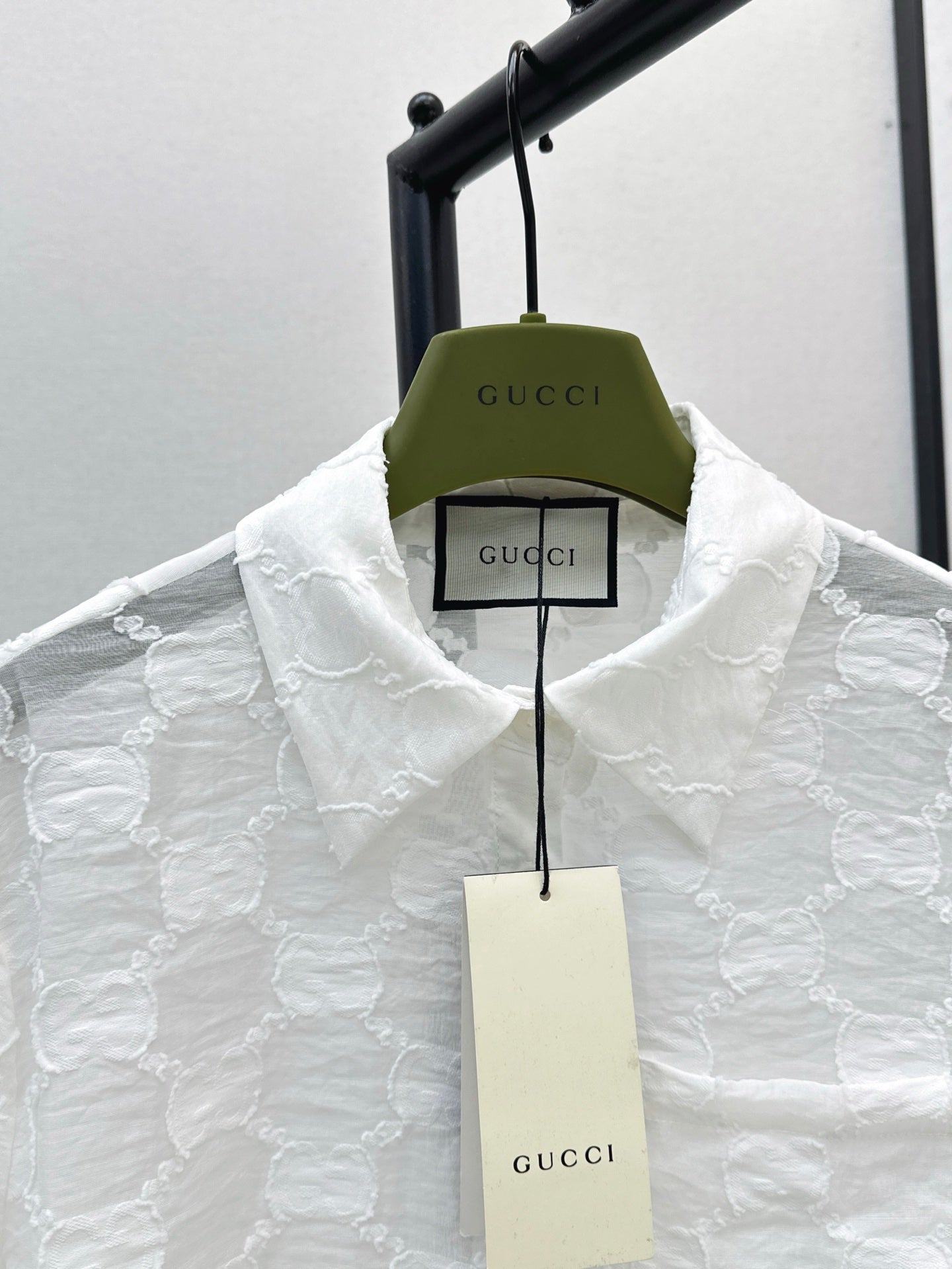 Gu 25ss jacquard shirt