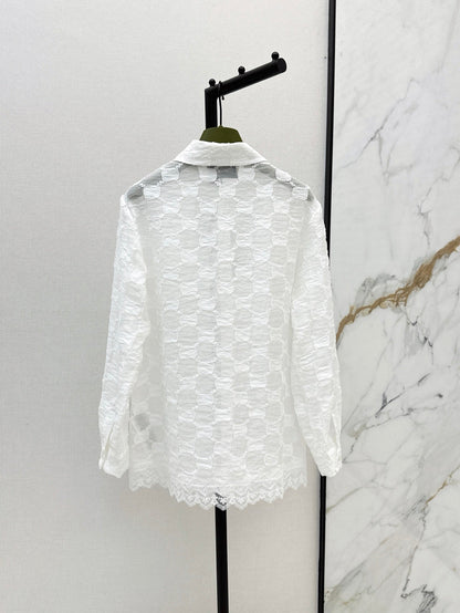 Gu 25ss jacquard shirt