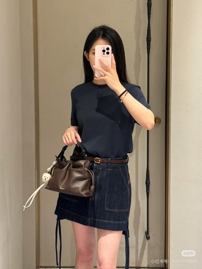 Loe 25ss hollow t-shirt