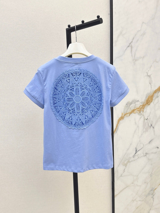 Loe 25ss hollow t-shirt