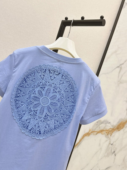 Loe 25ss hollow t-shirt