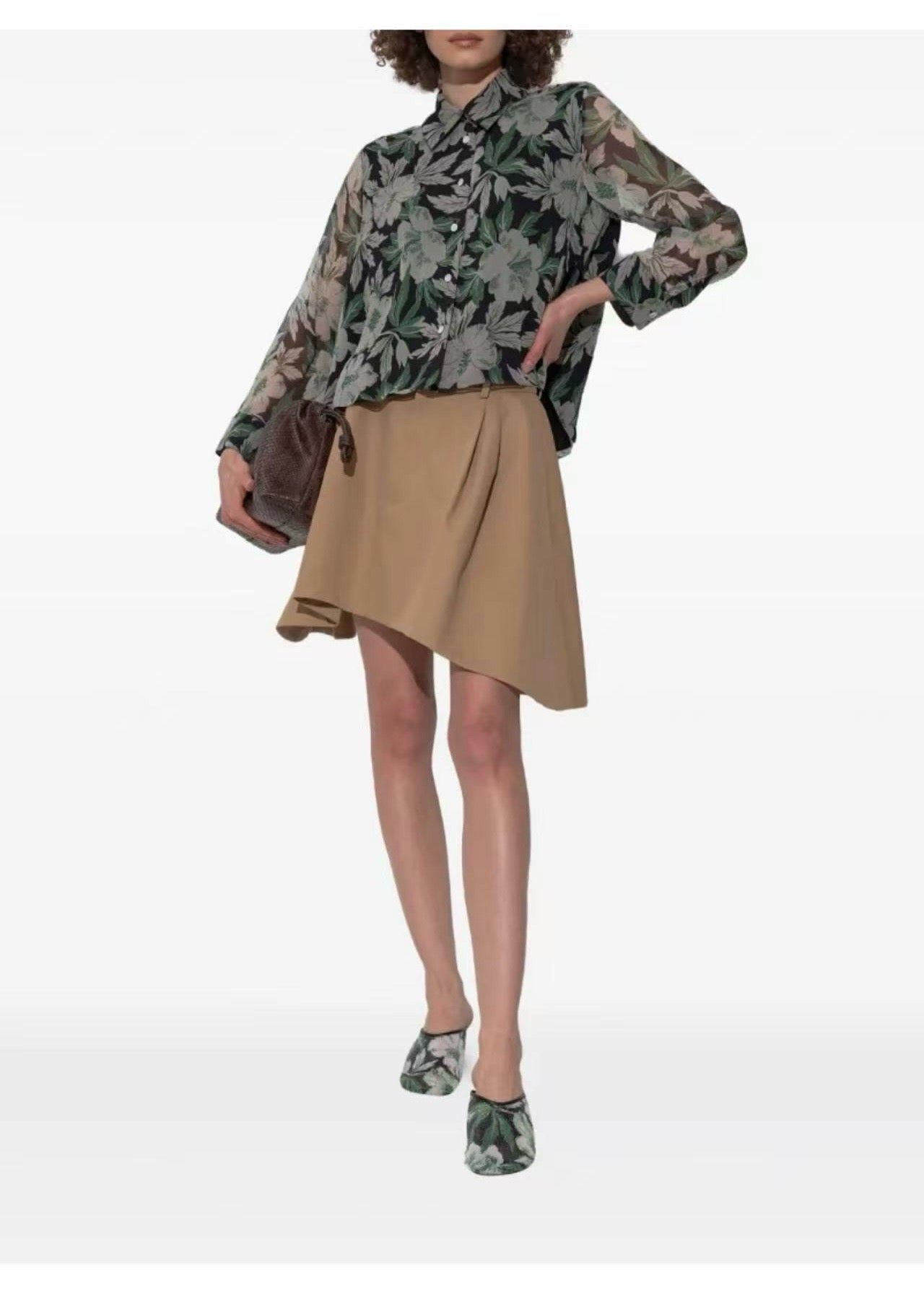 Loe 25ss pleated skirt