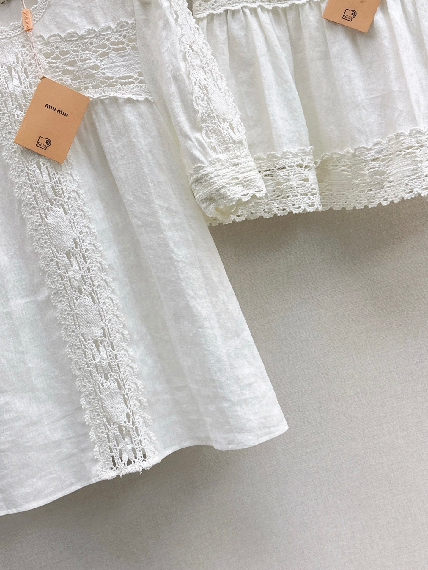 Miu 25ss hollow lace suit