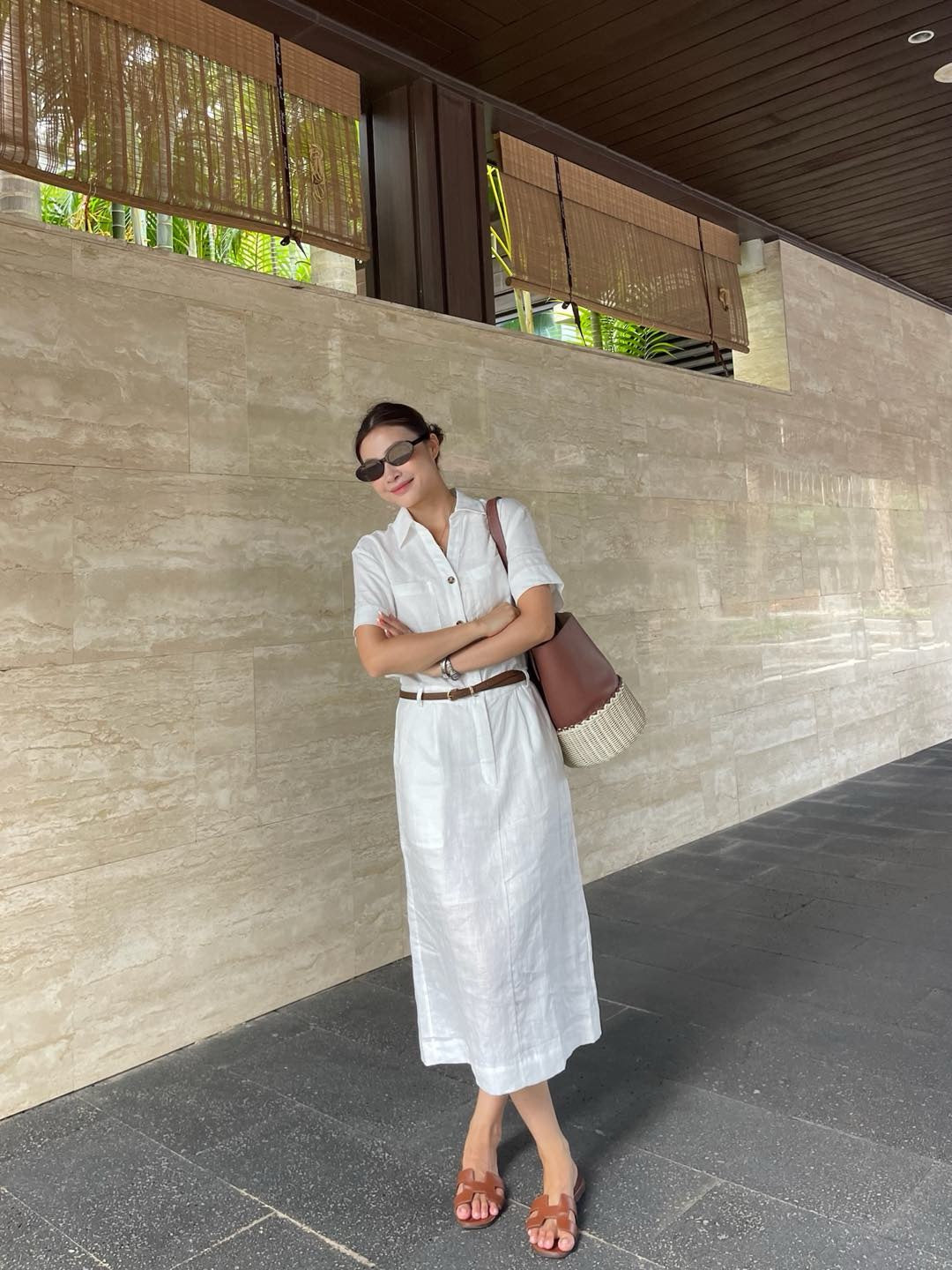 Loro 25ss linen dress