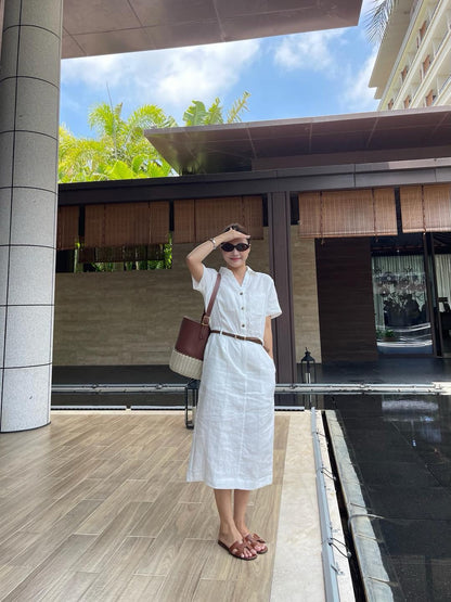 Loro 25ss linen dress