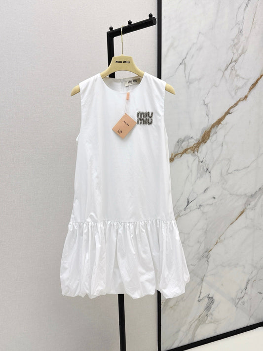Miu 25ss rhinestone dress