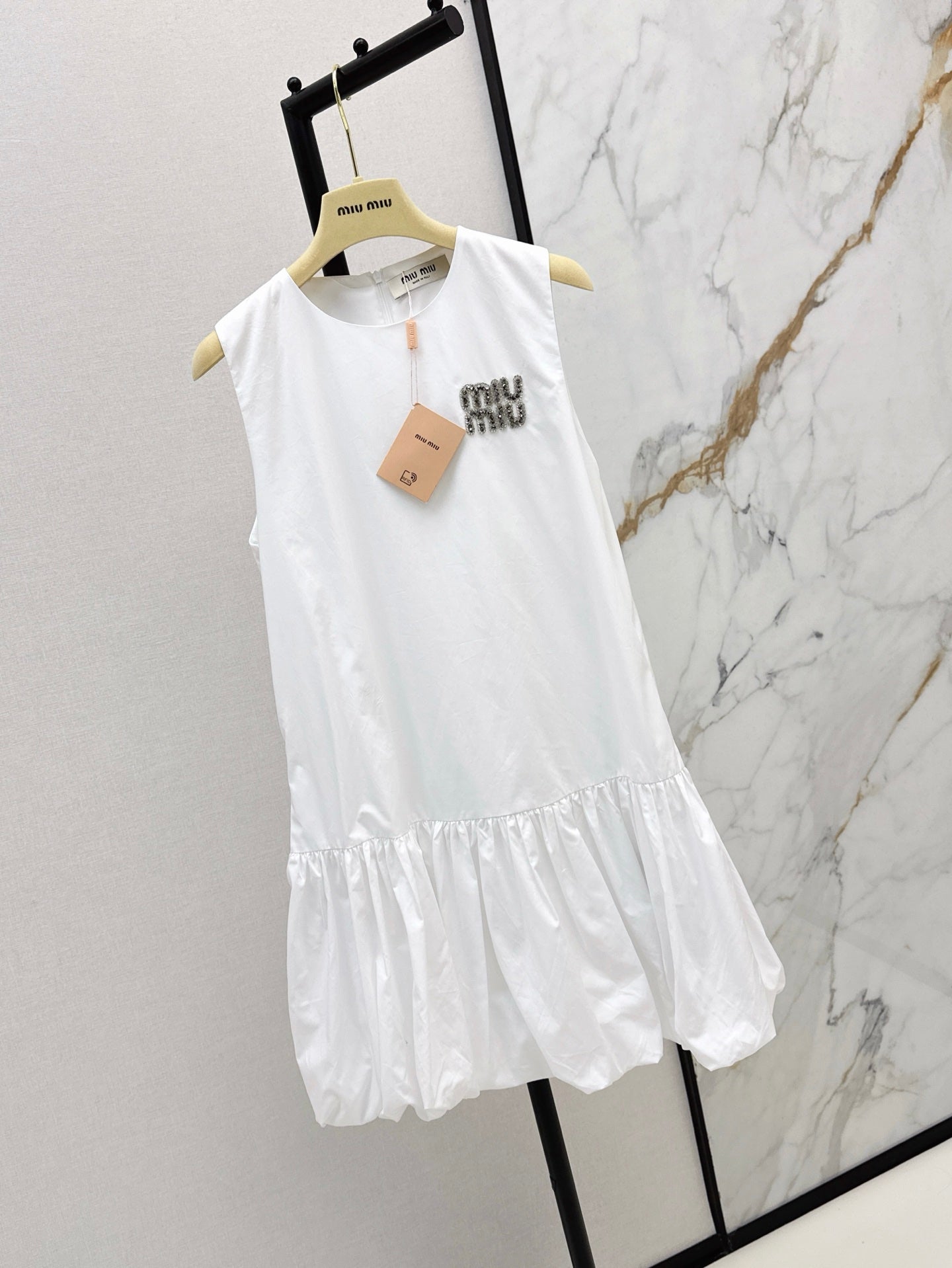 Miu 25ss rhinestone dress