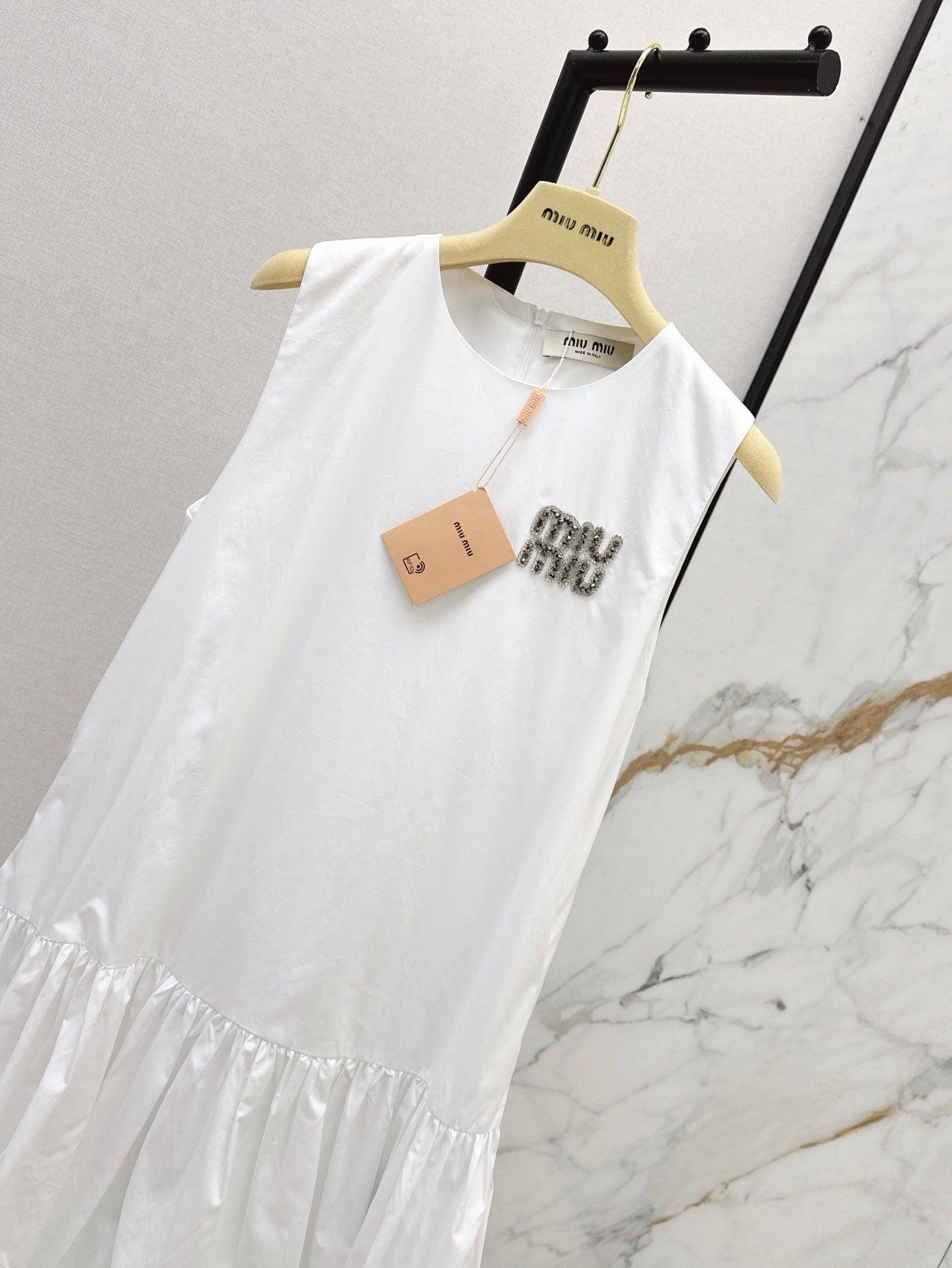 Miu 25ss rhinestone dress
