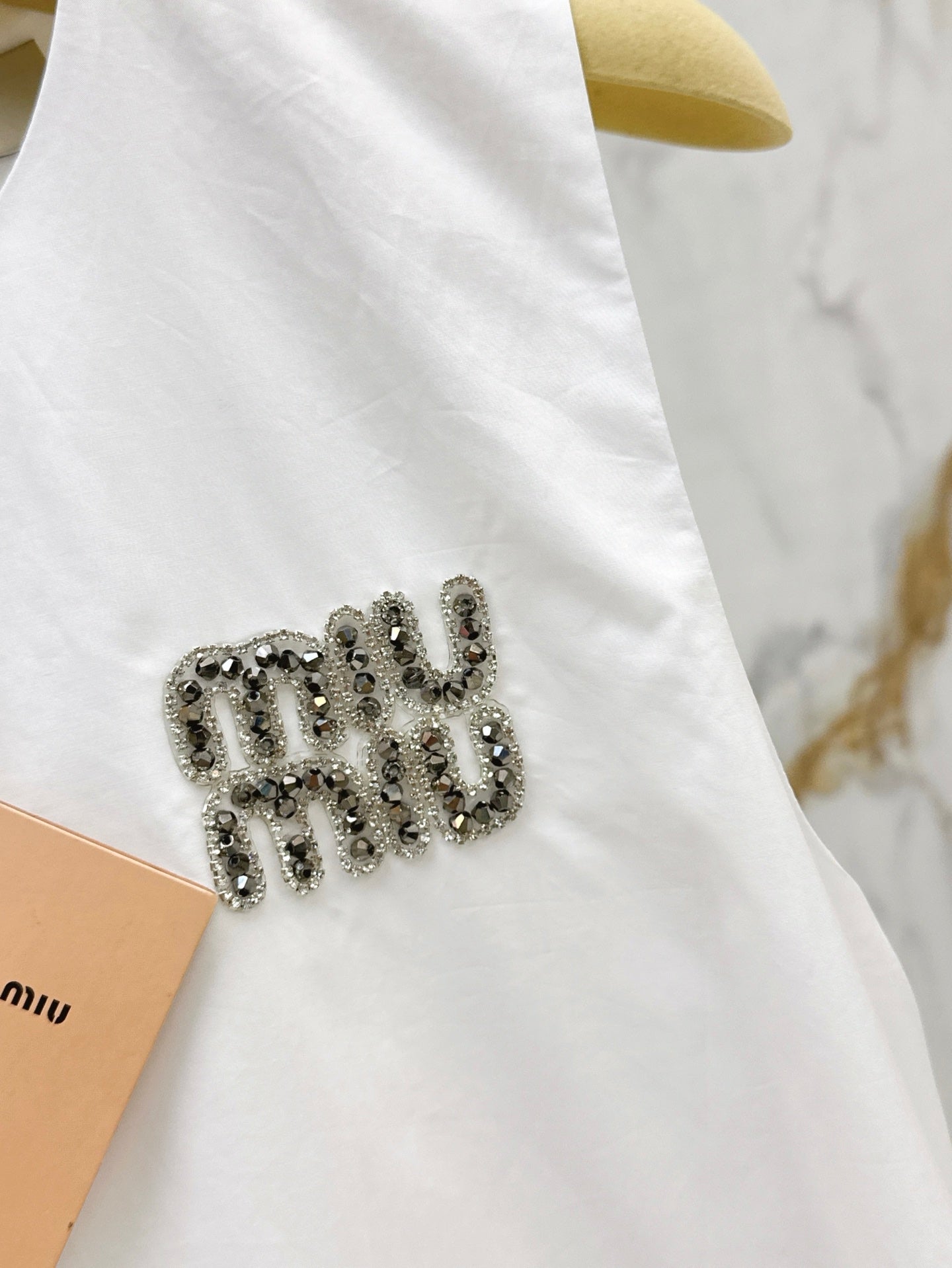 Miu 25ss rhinestone dress