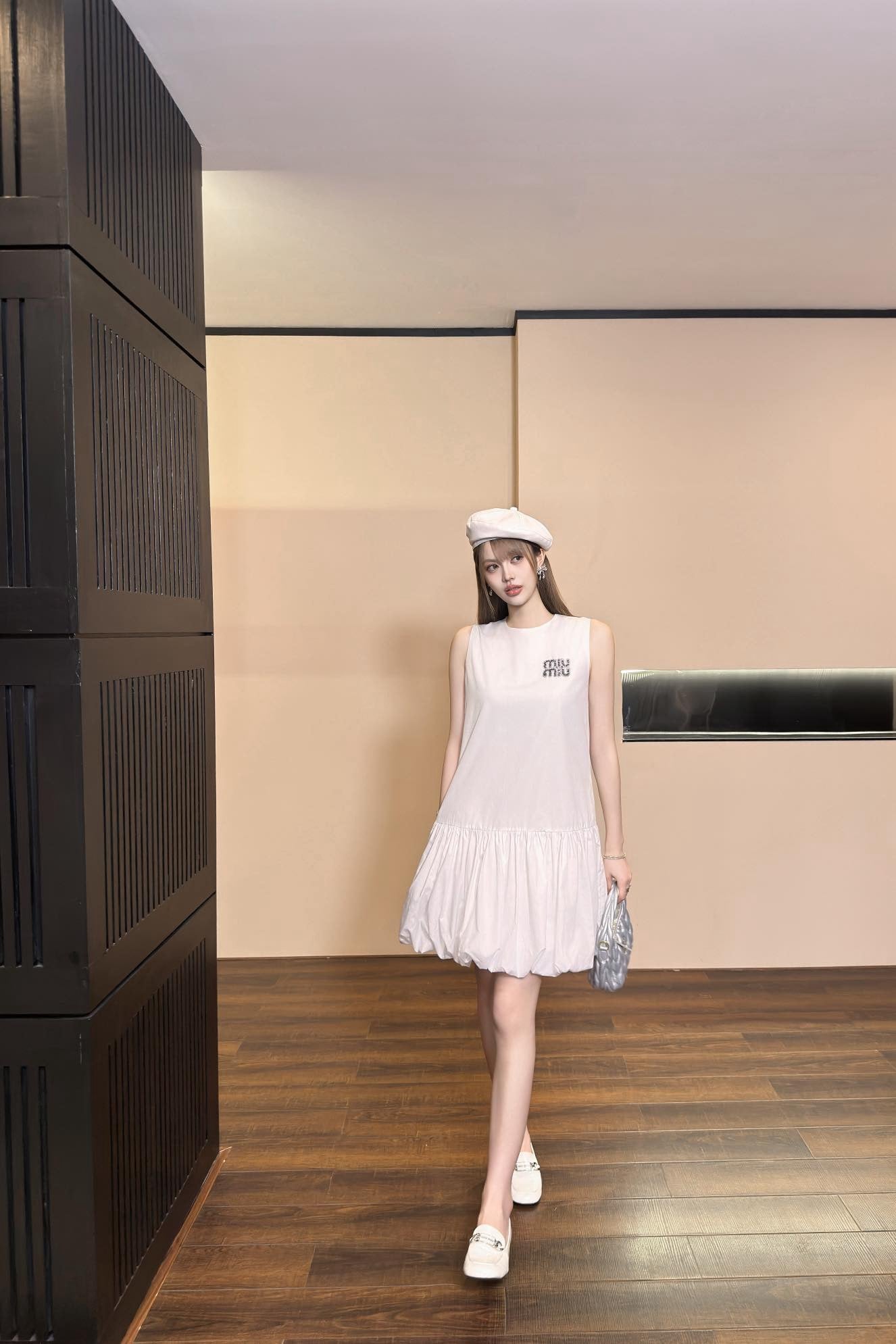 Miu 25ss rhinestone dress