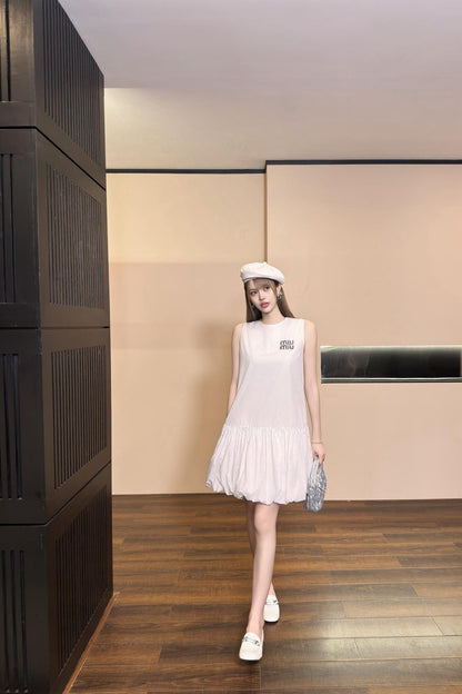 Miu 25ss rhinestone dress