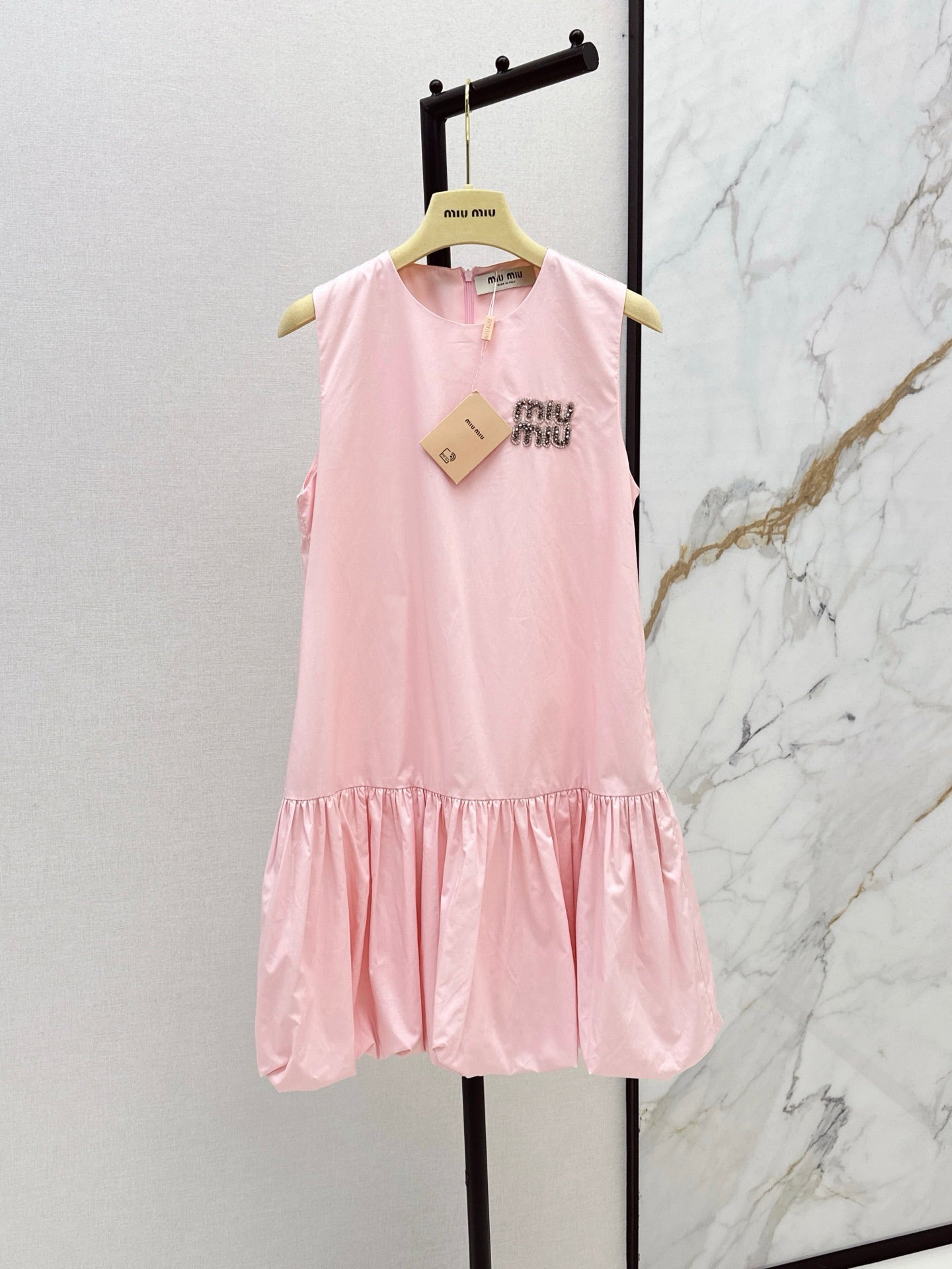 Miu 25ss rhinestone dress