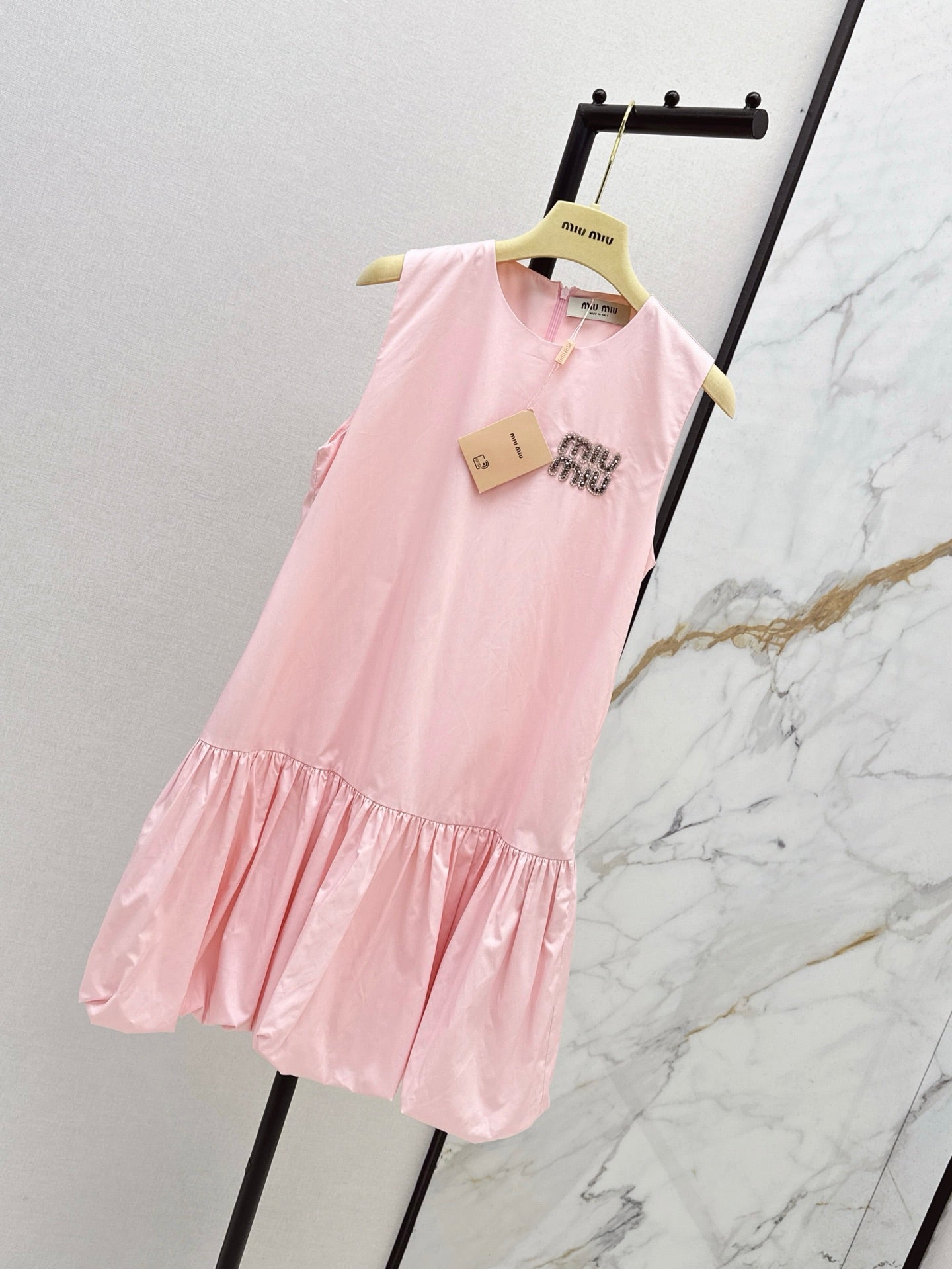 Miu 25ss rhinestone dress