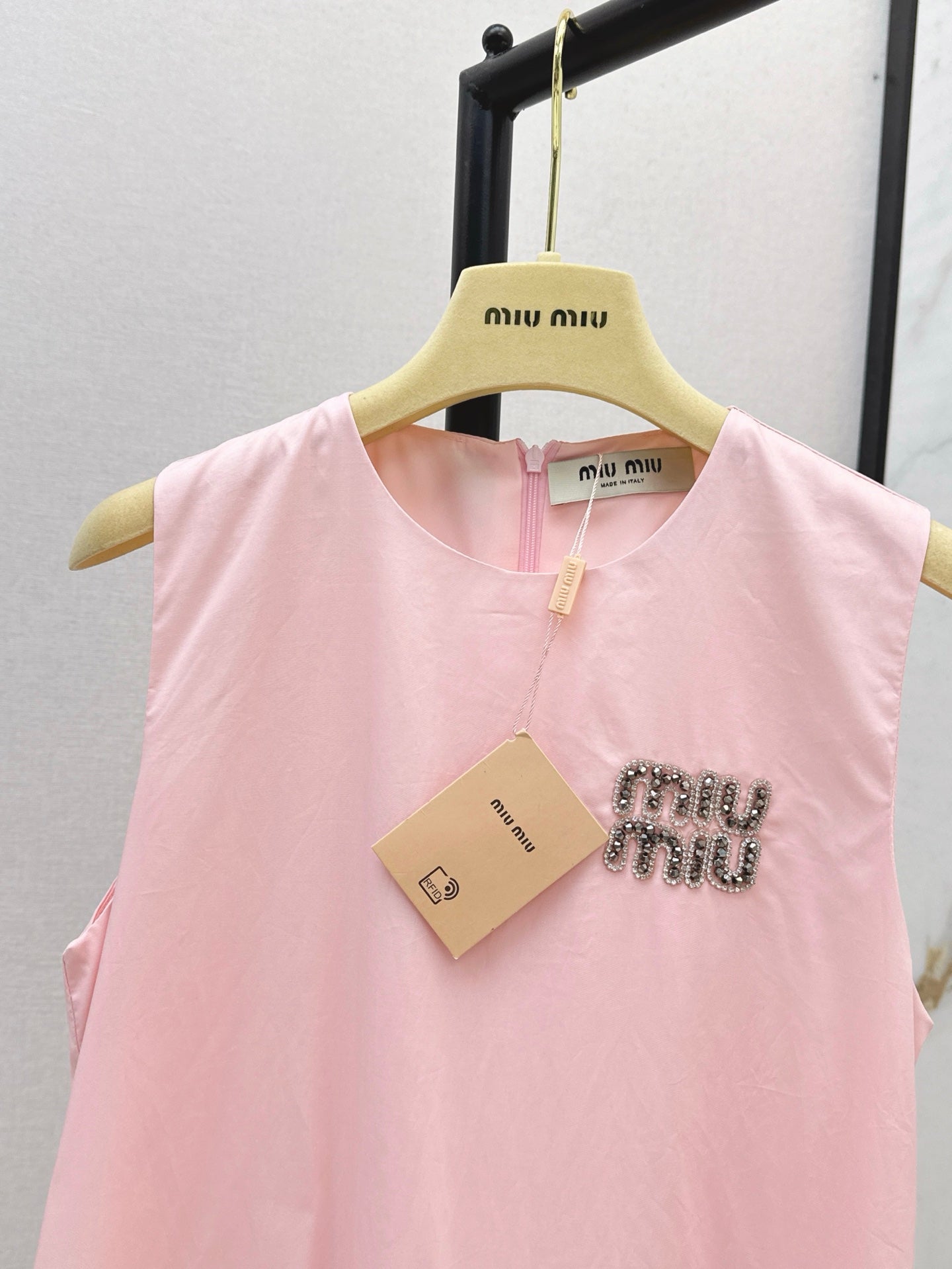 Miu 25ss rhinestone dress