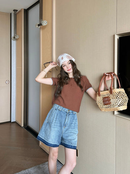 Val 25ss denim short