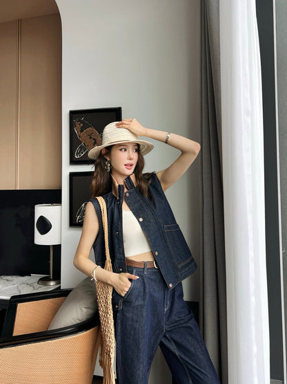Loro 25ss denim vest