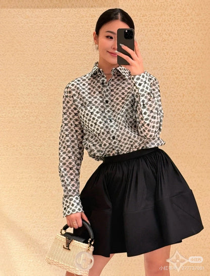 Louis 25ss ruffle skirt