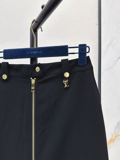 Louis 25ss zipper skirt