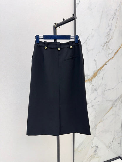 Louis 25ss zipper skirt
