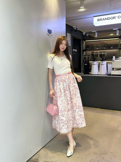 CD 25SS print skirt