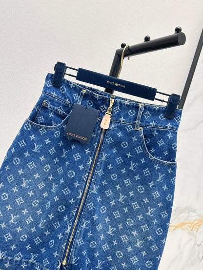 Louis 25ss denim skirt