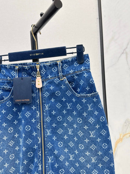 Louis 25ss denim skirt