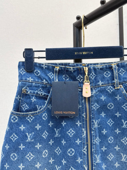 Louis 25ss denim skirt