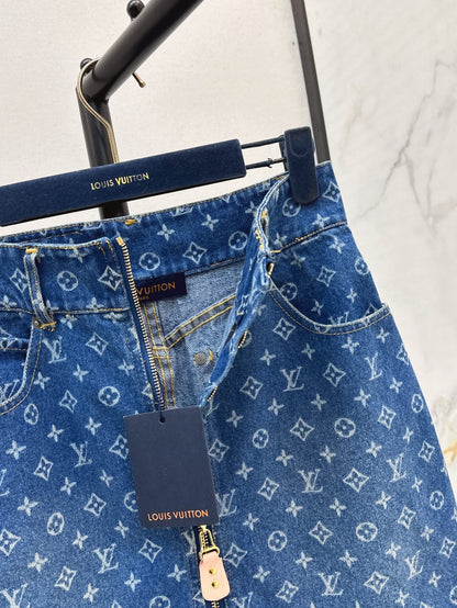 Louis 25ss denim skirt