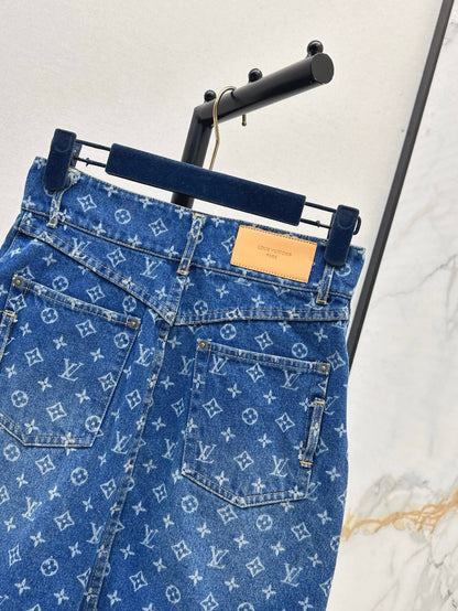 Louis 25ss denim skirt