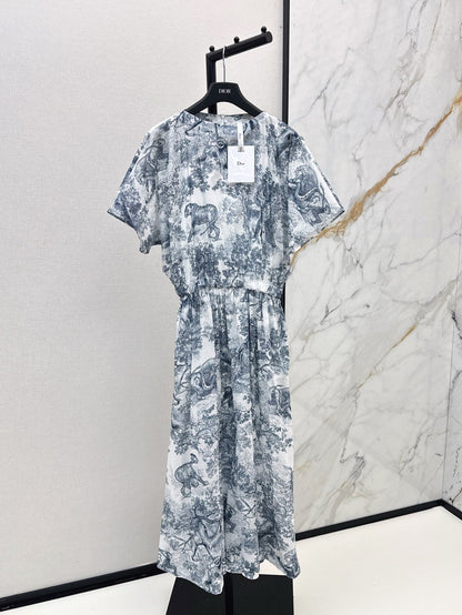 CD 25ss print dress