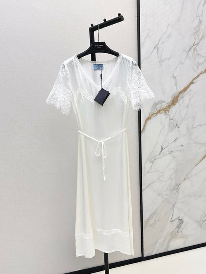 Pra 25ss satin lace dress