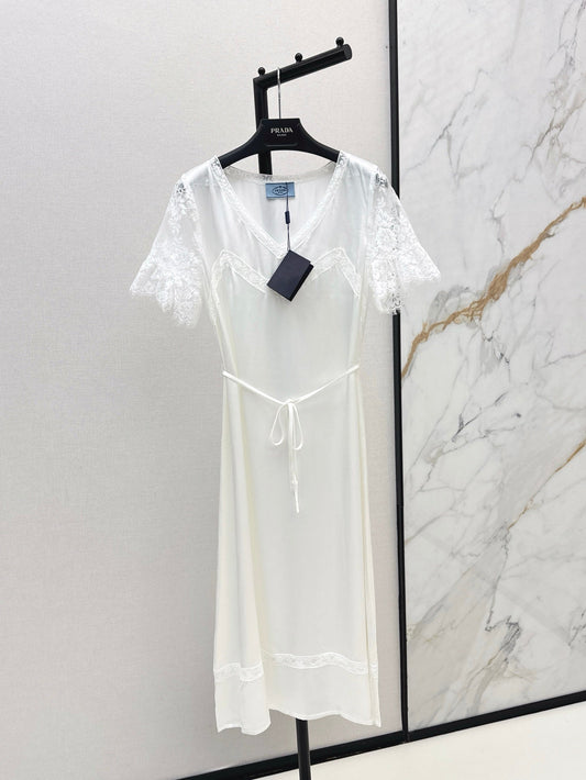 Pra 25ss satin lace dress