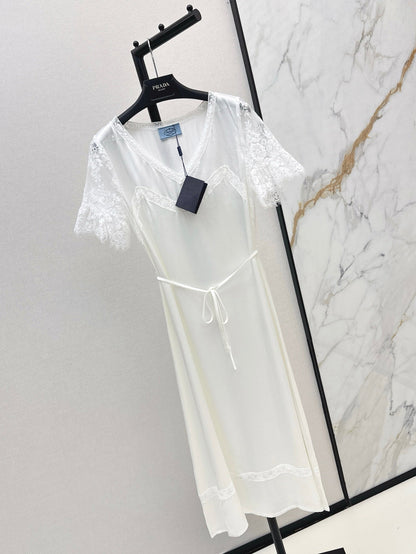 Pra 25ss satin lace dress