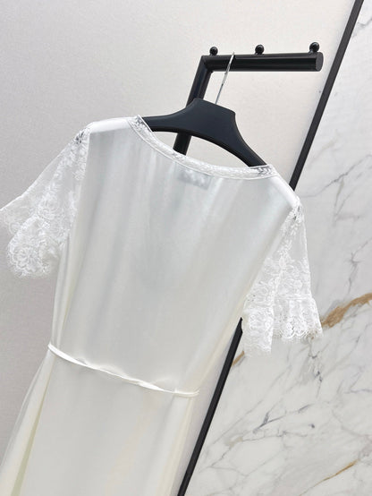 Pra 25ss satin lace dress