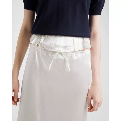Pra 25ss satin lace skirt